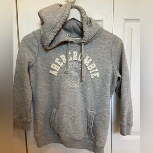 Vintage Abercrombie and Fitch Y2K Sweatshirt Gray Hoodie Size Medium